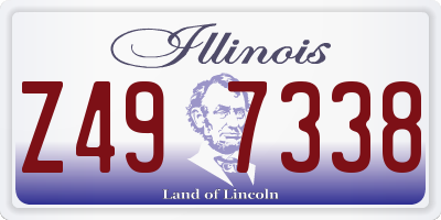 IL license plate Z497338