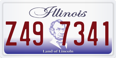IL license plate Z497341