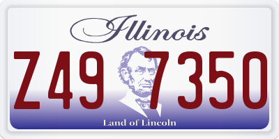 IL license plate Z497350
