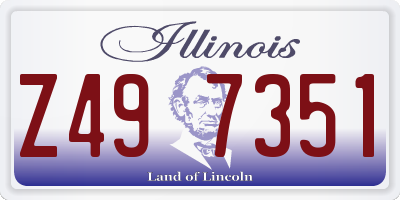 IL license plate Z497351
