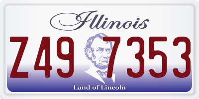 IL license plate Z497353