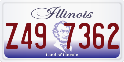IL license plate Z497362