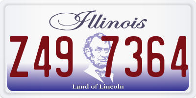 IL license plate Z497364
