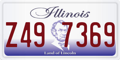 IL license plate Z497369