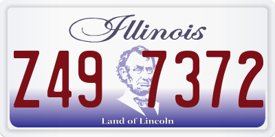 IL license plate Z497372