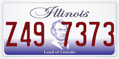 IL license plate Z497373