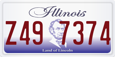 IL license plate Z497374