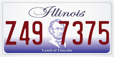 IL license plate Z497375