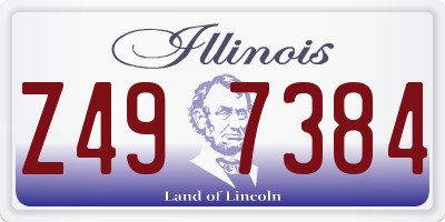 IL license plate Z497384