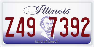 IL license plate Z497392
