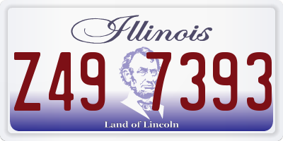 IL license plate Z497393