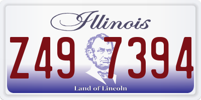 IL license plate Z497394
