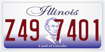 IL license plate Z497401