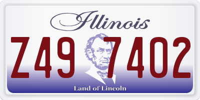 IL license plate Z497402
