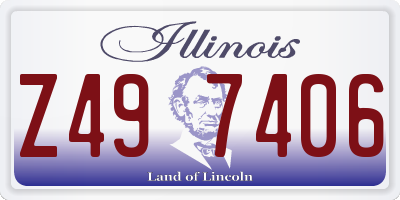 IL license plate Z497406