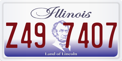 IL license plate Z497407
