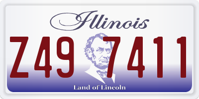 IL license plate Z497411