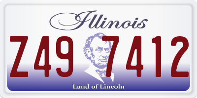 IL license plate Z497412