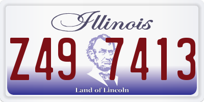 IL license plate Z497413