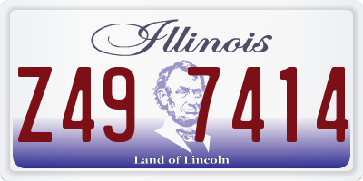 IL license plate Z497414