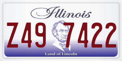 IL license plate Z497422