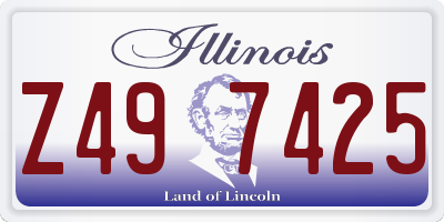 IL license plate Z497425