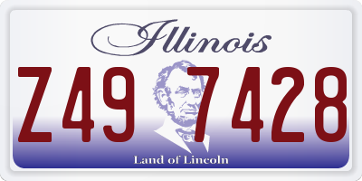 IL license plate Z497428