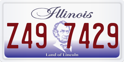 IL license plate Z497429