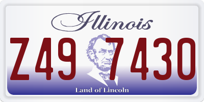 IL license plate Z497430