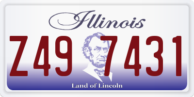IL license plate Z497431