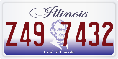 IL license plate Z497432
