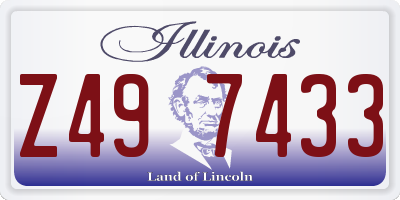 IL license plate Z497433