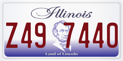 IL license plate Z497440