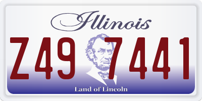 IL license plate Z497441
