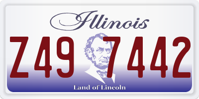 IL license plate Z497442
