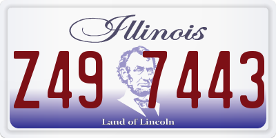 IL license plate Z497443