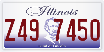 IL license plate Z497450