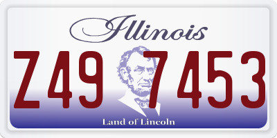 IL license plate Z497453