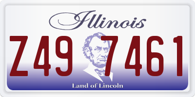 IL license plate Z497461
