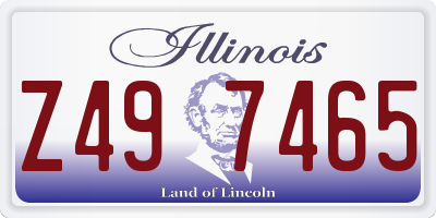 IL license plate Z497465