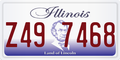 IL license plate Z497468