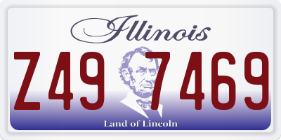 IL license plate Z497469
