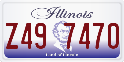 IL license plate Z497470
