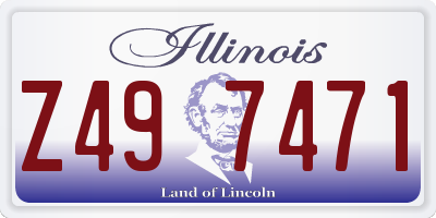 IL license plate Z497471