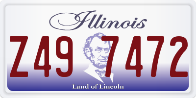IL license plate Z497472