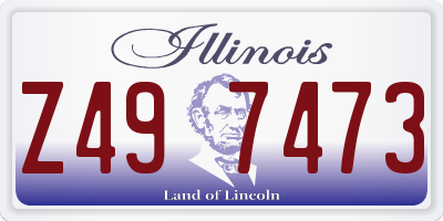 IL license plate Z497473