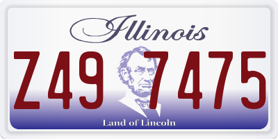 IL license plate Z497475