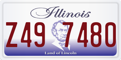 IL license plate Z497480