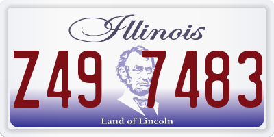 IL license plate Z497483