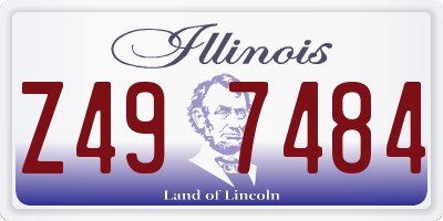 IL license plate Z497484